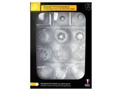 Douille Interchangeable (x 10) - Copolyester - Matfer -Fournitures De Pâtisserie 10 douilles interchangeables 3 main 650