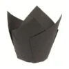 Caissette Tulipcup Noire (x 200) - Droite - Ø 5 X Ht 8 Cm - Nordia