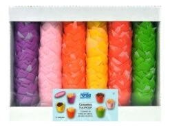 Caissette Tulipcup Assortie (x 300) - Droite - Ø 3,5 X Ht 5,5 Cm - Nordia