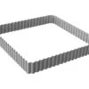 Carré à Tarte Perforé Cannelé - Ht 3 Cm - 23 X 23 Cm - De Buyer