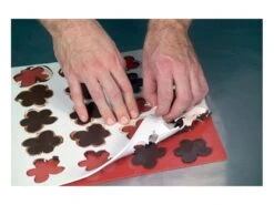 Chablon En Silicone - 12 Ronds - Ø 6,2 Cm - Martellato -Fournitures De Pâtisserie chablon silicone rond 12 4 main 650