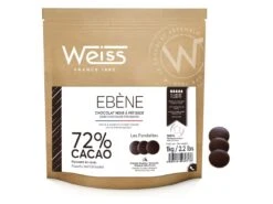 Chocolat Noir Ébène 72% - 1 Kg - Weiss