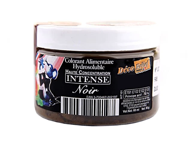 Colorant Alimentaire Noir - Hydrosoluble - 50 G - Déco Relief 1 Colorant Alimentaire Noir - Hydrosoluble - 50 G - Déco Relief