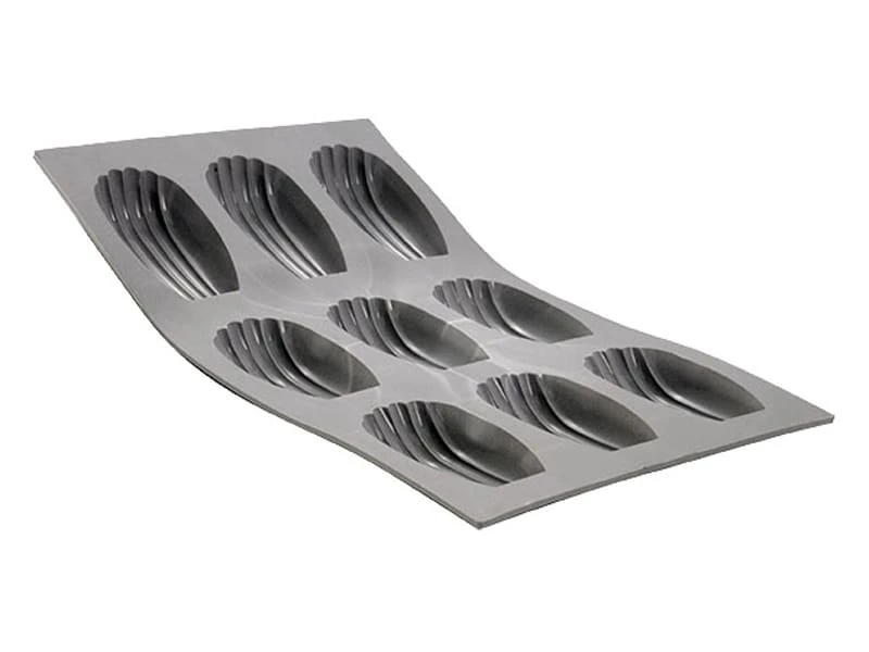 Moule Silicone élastomoule - 9 Madeleines - 30 X 17,6 Cm - De Buyer 1 Moule Silicone élastomoule - 9 Madeleines - 30 X 17,6 Cm - De Buyer