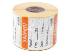 Etiquettes D'identification HACCP - Dimanche -Fournitures De Pâtisserie etiquette dlc jour semaine 3 main 650