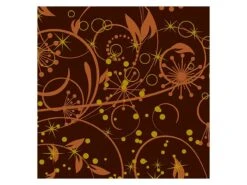 Feuille Transfert Chocolat - Explosion De Fleurs - Lot De 5 Feuilles - Valrhona