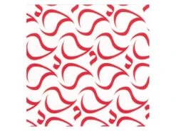Feuilles Transfert Chocolat - Vagues Rouges - Lot De 10 Feuilles - Mallard Ferrière