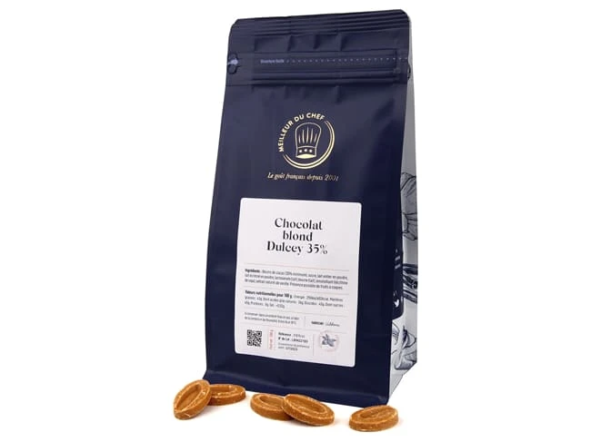 Chocolat Blond Dulcey 35% - 500 G - Valrhona 2 Chocolat Blond Dulcey 35% - 500 G - Valrhona – Image 2