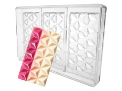 Moule Chocolat - 3 Tablettes Effet Pyramide - Martellato