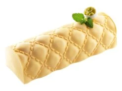 Moule à Bûche Silicone - Tapis Matelassé - 25 X 9 Cm - Silikomart -Fournitures De Pâtisserie moule buche silicone matelasse 4 main 650