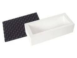 Moule à Bûche Silicone - Tapis Tressé - 25 X 9 Cm - Silikomart