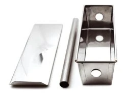 Moule à Cake Inox - Avec Insert Tube - 20 X 8 X 8 Cm - Mallard Ferrière -Fournitures De Pâtisserie moule cake inox insert rond 2 main 650