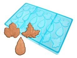 Moule Chocolat 3 Feuilles - Erable, Bouleau, Figuier