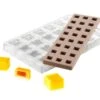 Moule Chocolat Avec Insert - 24 Carrés - 2,5 X 2,5 Cm - Silikomart