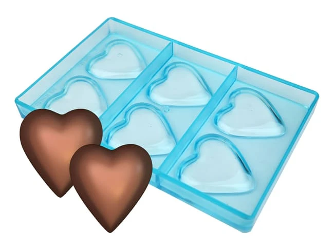 Moule Chocolat - 6 Petits Coeurs 1 Moule Chocolat - 6 Petits Coeurs