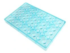 Moule Chocolat - Demi-sphère - Ø 1,8 Cm (54 Empreintes) -Fournitures De Pâtisserie moule chocolat demi sphere 18mm 2 main 650