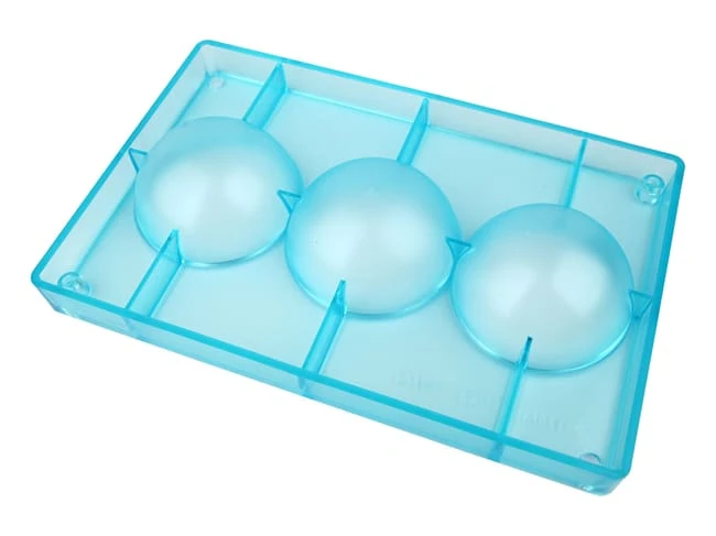 Moule Chocolat - Demi-sphère - Ø 8 Cm (3 Empreintes) 2 Moule Chocolat - Demi-sphère - Ø 8 Cm (3 Empreintes) – Image 2