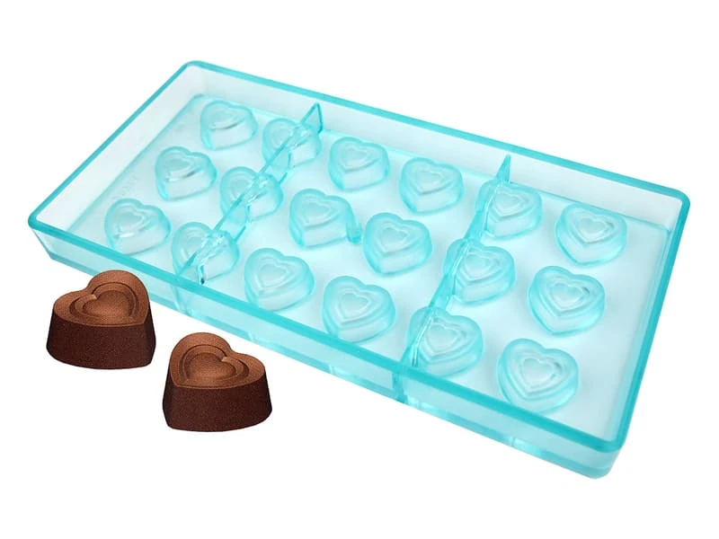 Moule Chocolat - 18 Coeurs 1 Moule Chocolat - 18 Coeurs