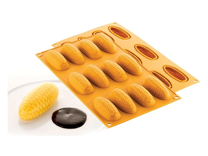 Moule Silicone Naturae - Épis De Maïs - 30 X 17,5 Cm - Silikomart 1 Moule Silicone Naturae - Épis De Maïs - 30 X 17,5 Cm - Silikomart