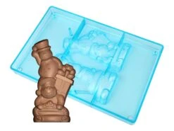 Moule Chocolat Père Noël - Et Le Bonhomme De Neige