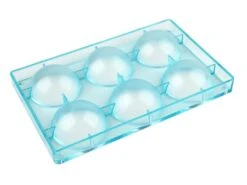 Moule Chocolat - Demi-sphère - Ø 7 Cm (6 Empreintes) -Fournitures De Pâtisserie moule polycarbonate chocolat 6 demi sphere 7cm 3 main 650