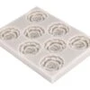 Plaque En Silicone Pour Moulage - 8 Roses Ø 2 Cm - Déco Relief