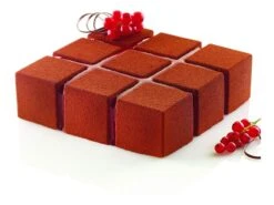 Moule Silicone - Carré Cubik - 17,2 X 17,2 Cm - Silikomart