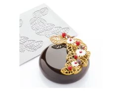 Moule Silicone Pavodécor - Décor Feuilles - 3 Empreintes - Pavoni