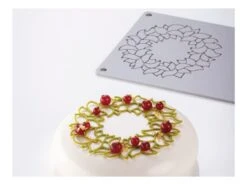 Moule Silicone Pavodécor - Décor Circulaire Feuillage - 3 Empreintes - Pavoni