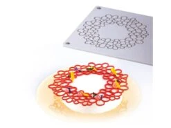 Moule Silicone Pavodécor - Décor Circulaire Jasmin - 3 Empreintes - Pavoni