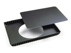 Moule à Tarte Rectangulaire Fond Amovible - 28 X 21 Cm - Gobel