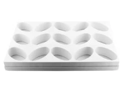 Plaque Multimoules - 15 Gâteaux (26 X 40 Cm) - Ovale 8,7 X 5,1 Cm - Martellato