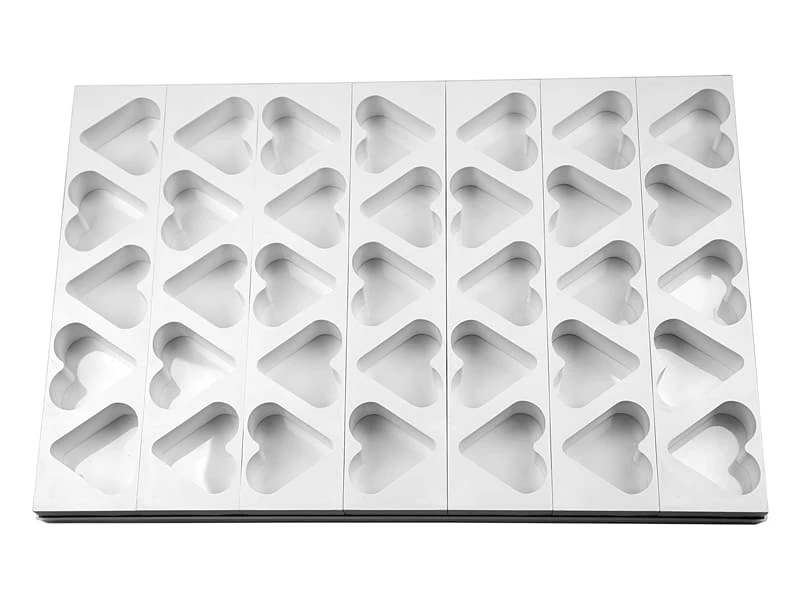 Plaque Multimoules - 35 Gâteaux (60 X 40 Cm) - Coeur 7,8 X 7,2 Cm - Martellato 1 Plaque Multimoules - 35 Gâteaux (60 X 40 Cm) - Coeur 7,8 X 7,2 Cm - Martellato