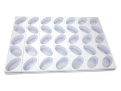 Plaque Multimoules - 35 Gâteaux (60 X 40 Cm) - Ovale 8,7 X 5,1 Cm - Martellato