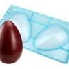 Moule Chocolat - Demi-oeuf Lisse - 2 Empreintes 17 X 11 Cm