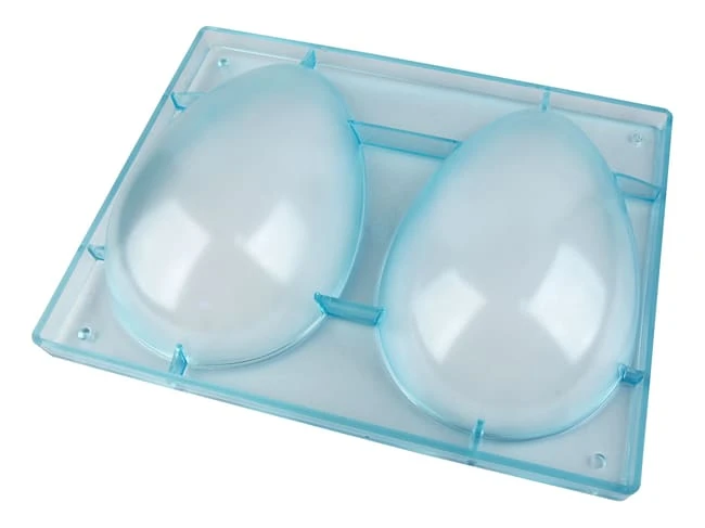 Moule Chocolat - Demi-oeuf Lisse - 2 Empreintes 23 X 16 Cm 2 Moule Chocolat - Demi-oeuf Lisse - 2 Empreintes 23 X 16 Cm – Image 2