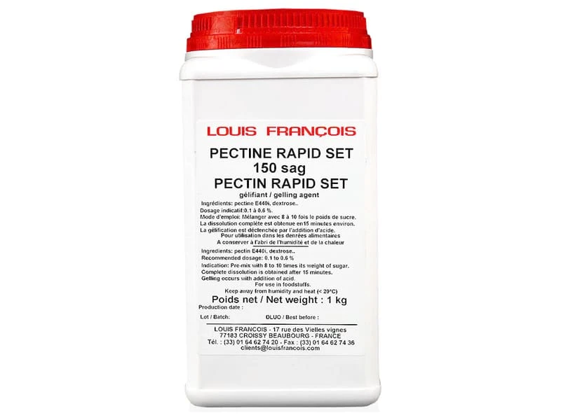 Pectine Rapid Set (gélifiant) - 1 Kg - Louis François 1 Pectine Rapid Set (gélifiant) - 1 Kg - Louis François