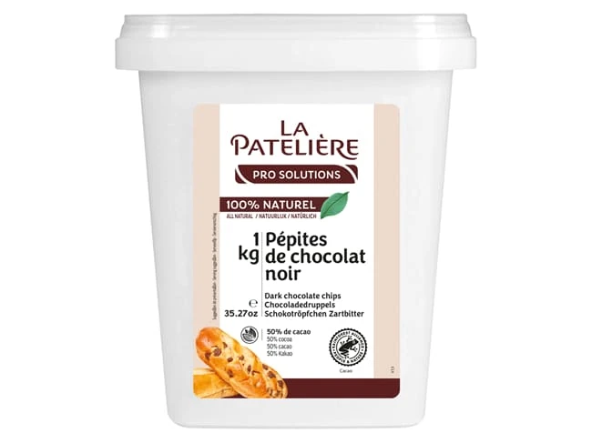 Pépites De Chocolat Noir 50% - 1 Kg - La Patelière 1 Pépites De Chocolat Noir 50% - 1 Kg - La Patelière