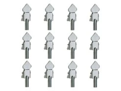 Porte-étiquette En Laiton Chromé - Pinces Seules