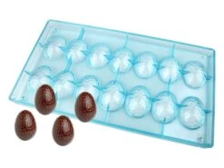 Moule Chocolat - Demi-oeuf Craquelé - 14 Empreintes