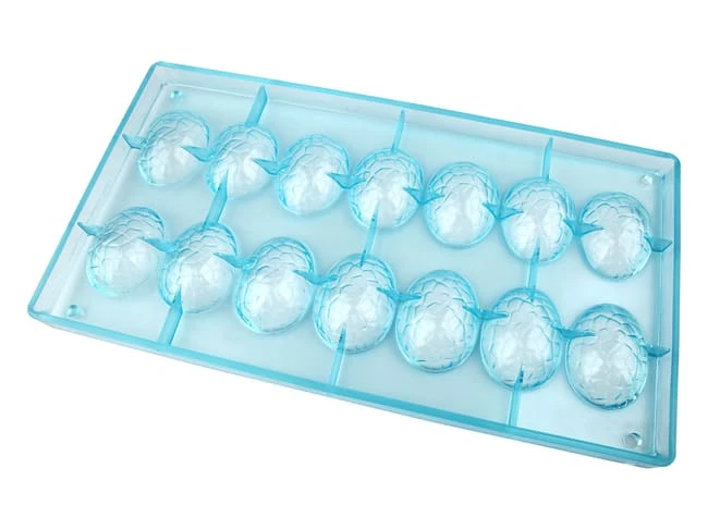 Moule Chocolat - Demi-oeuf Craquelé - 14 Empreintes 2 Moule Chocolat - Demi-oeuf Craquelé - 14 Empreintes – Image 2