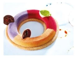 Plaque Silicone Rond Volume - 8 Empreintes - 40 X 30 Cm - Pavoni