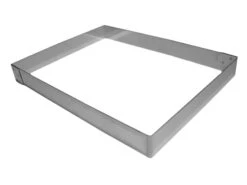 Rectangle Inox - 40 X 30 X Ht 3 Cm - Mallard Ferrière