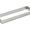 Rectangle à Tarte Perforé Inox - Ht 3,5 Cm - 20 X 7 Cm - Mallard Ferrière