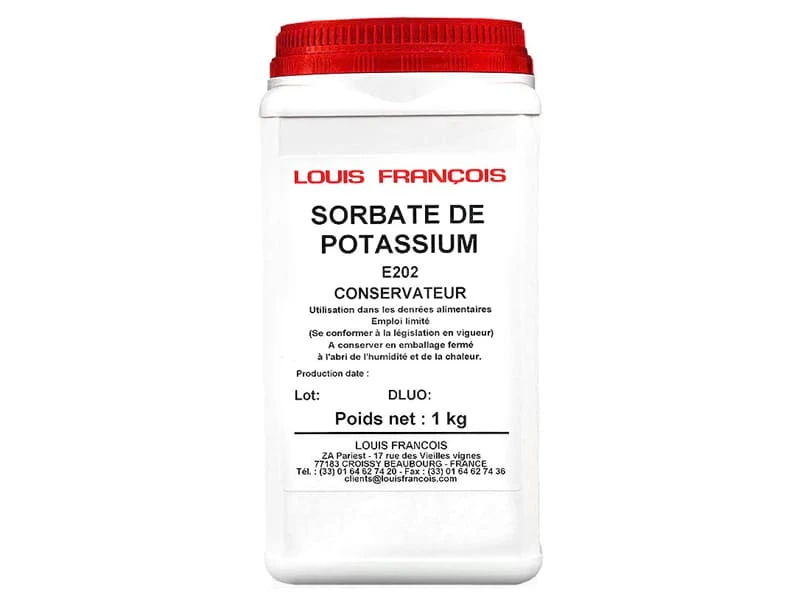Sorbate De Potassium - 1 Kg - Louis François 1 Sorbate De Potassium - 1 Kg - Louis François