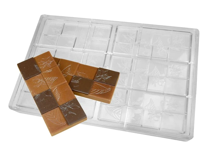 Moule Chocolat - Tablette Fleur De Cacao 1 Moule Chocolat - Tablette Fleur De Cacao